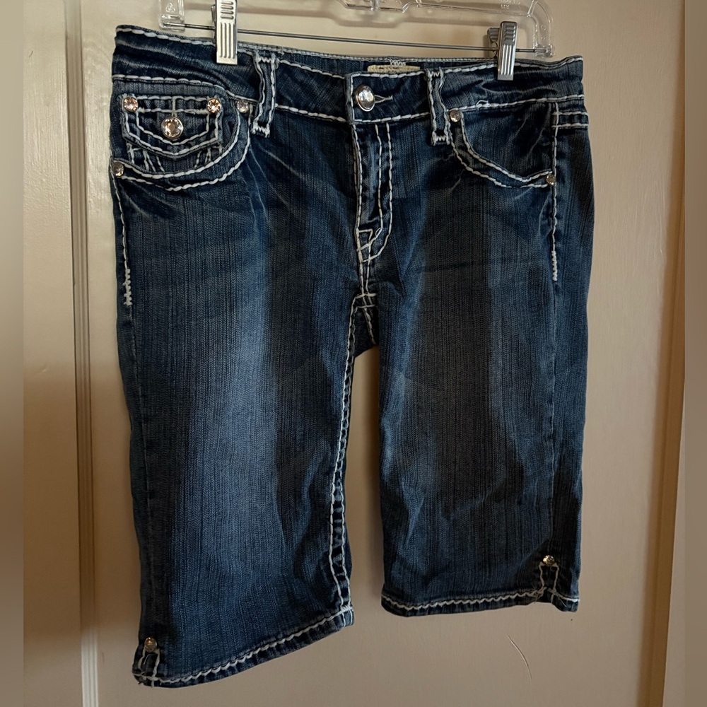 L.A. Idol: Denim Shorts w/ Missing Back Right Button